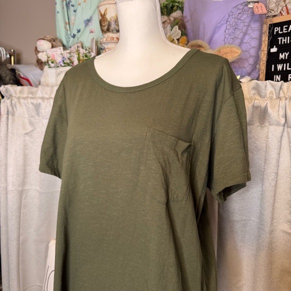 A. N. A. Green Boxy Short Sleeve T-Shirt Size 2XL - Picture 3 of 10